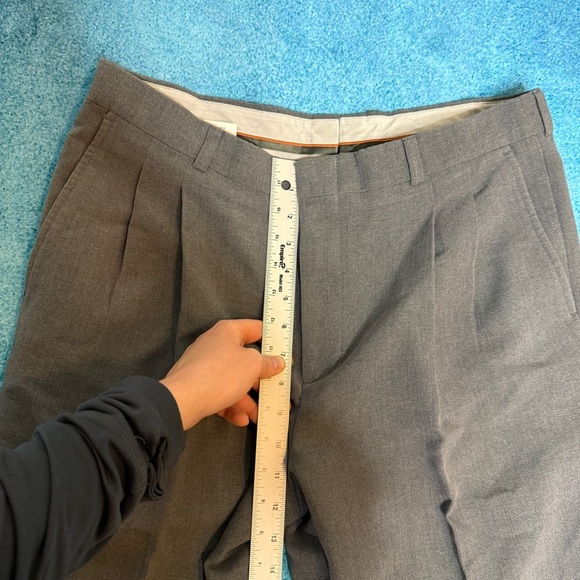 Levi's Travelers Pants Mens 34x26 Grey Polyester Wool Blend Relaxed Vintage - Picture 7 of 14